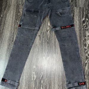 8 + 9 Strapped Jeans